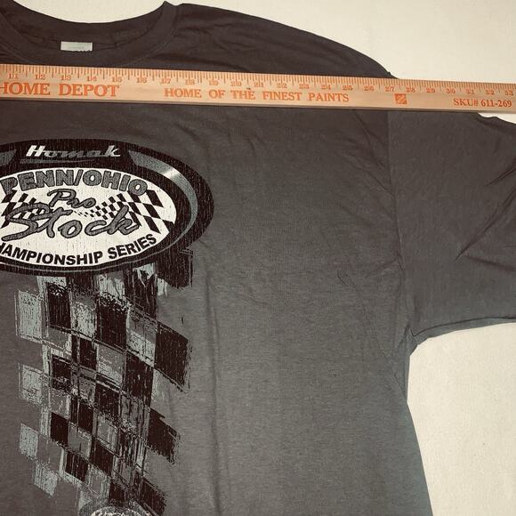 3XL PENN/OHIO Pro Stock Dirt Track Champoinship Series T-Shirt Homak Gray NWOT - Picture 11 of 11